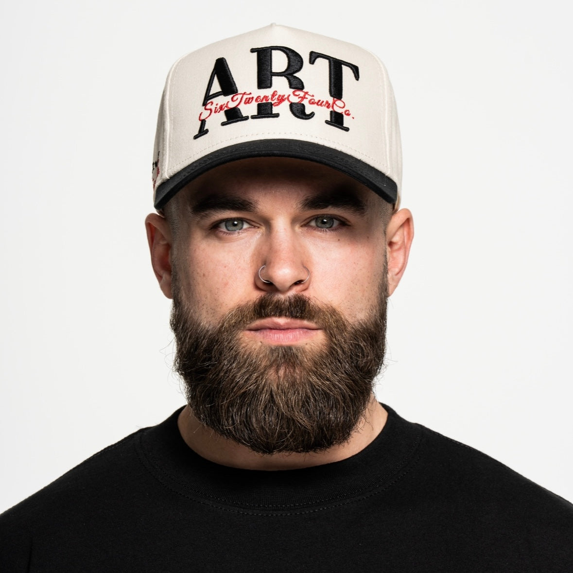 THE ART SNAPBACK || CRÉME + BLACK