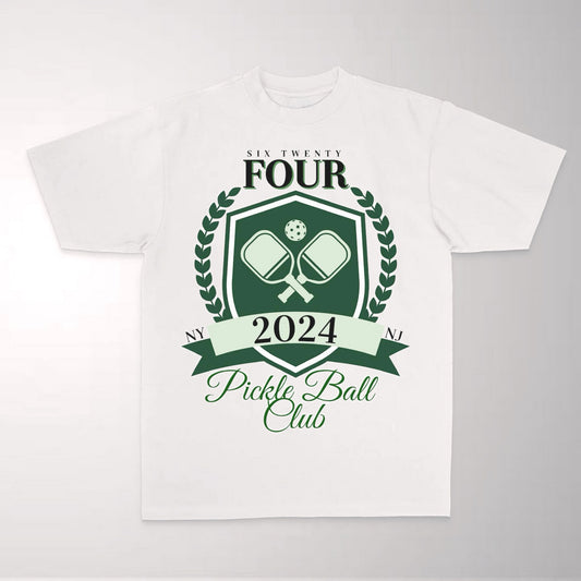 THE PICKLE BALL PREMIUM TSHIRT || WHITE